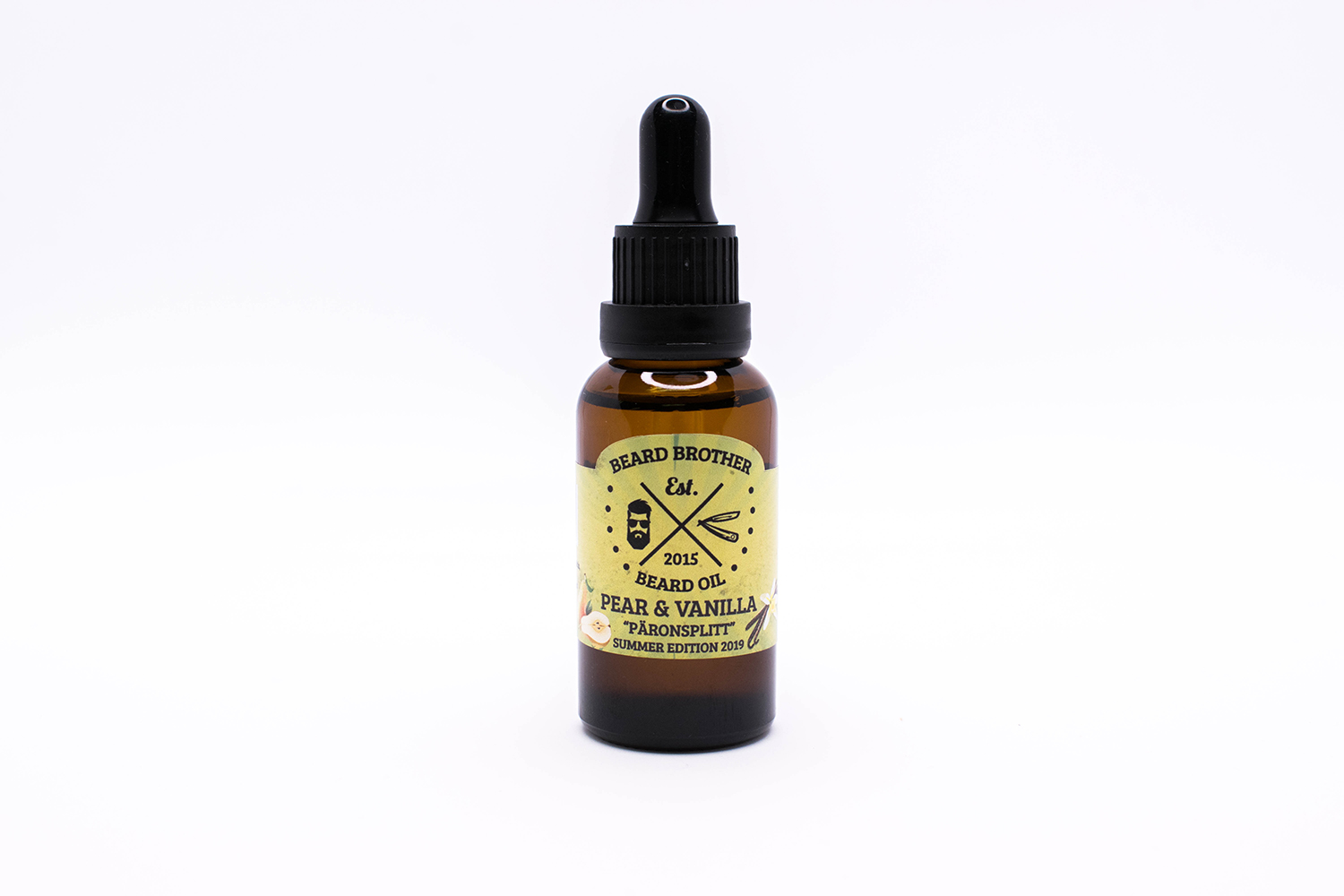 huile à barbe poire et vanille
