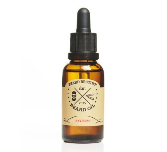 Huile à barbe fabriqué artisanalement par Beard Brother, au parfum Bay Rum